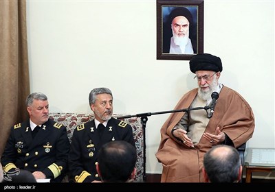  Iranian Navy Commanders Meet Leader 