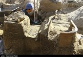 کشف آثار باستانی دوره مادها در میدان امام همدان