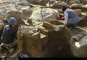 کشف آثار باستانی دوره مادها در میدان امام همدان
