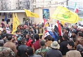 پاسخ ملت سوریه به دولت آمریکا: ما همه عضو «نُجَباء» هستیم+تصاویر
