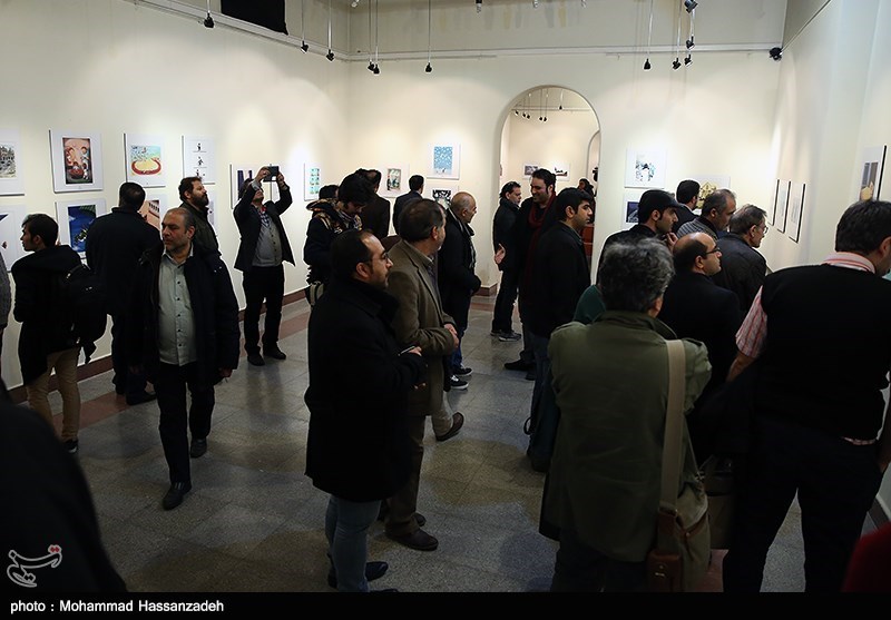 افتتاح نمایشگاه دوسالانه کاریکاتور
