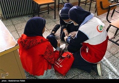  مانور سراسری زلزله و ایمنی مدارس - همدان