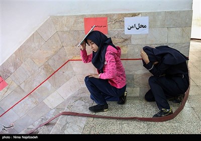  مانور سراسری زلزله و ایمنی مدارس - مشهد