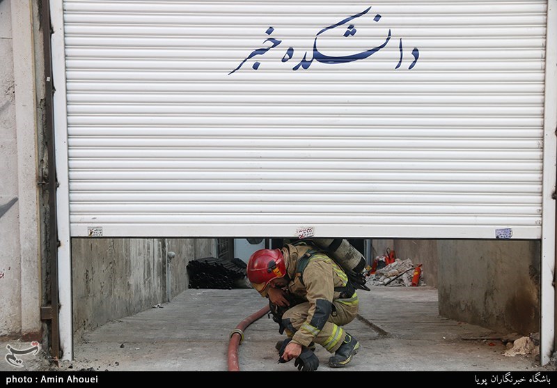 آتش‌سوزی در ساختمان دانشکده خبر مهار شد