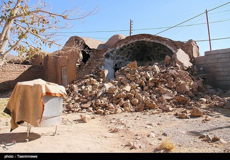 خسارات زلزله در روستای گروک کرمان- عکس خبری تسنیم | Tasnim