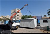 ساخت کانکس برای زلزله‌زدگان کرمانشاهی به همت خیران خوزستانی