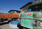 کانکس‌های نگهداری کننده دام از تبریز به مناطق زلزله‌رده کرمانشاه ارسال شد