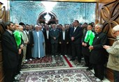 استاندار خراسان جنوبی امامزاده حسین بن موسی الکاظم (ع) طبس را زیارت کرد