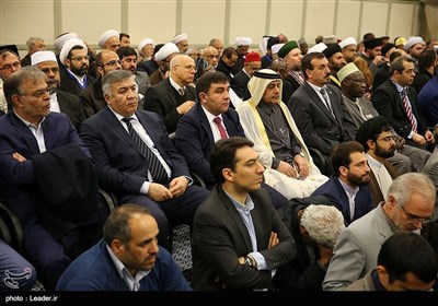  دیدار مسئولان نظام، مهمانان کنفرانس وحدت اسلامی و سفرای کشورهای اسلامی با رهبر معظم انقلاب