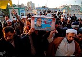 مراسم وداع با شهید مدافع حرم منصور عباسی