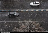 باران و برف جاده‌های استان اصفهان را فراگرفت