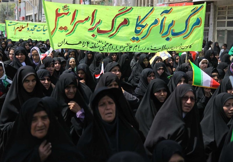 راهپیمایی مردم یاسوج در مخالفت با تصمیم رئیس جمهور آمریکا برگزار شد