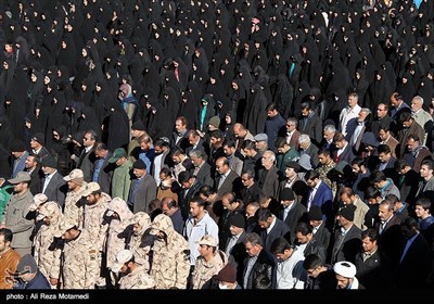 مراسم تشییع و تدفین شهید مدافع حرم منصور عباسی هفشجانی در شهرکرد