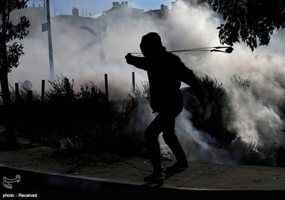 درگیری شهروندان خشمگین فلسطینی و نظامیان صهیونیست