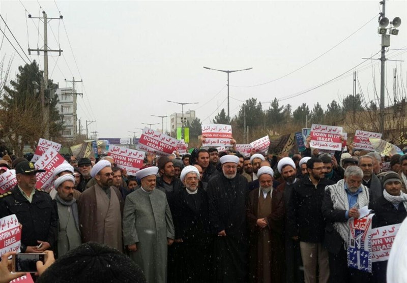 تظاهرات مردم خراسان شمالی علیه اقدامات استکباری برگزار شد