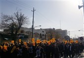 کرمانشاهیان در محکومیت توطئه استکبار جهانی در قبال قدس شریف راهپیمایی کردند