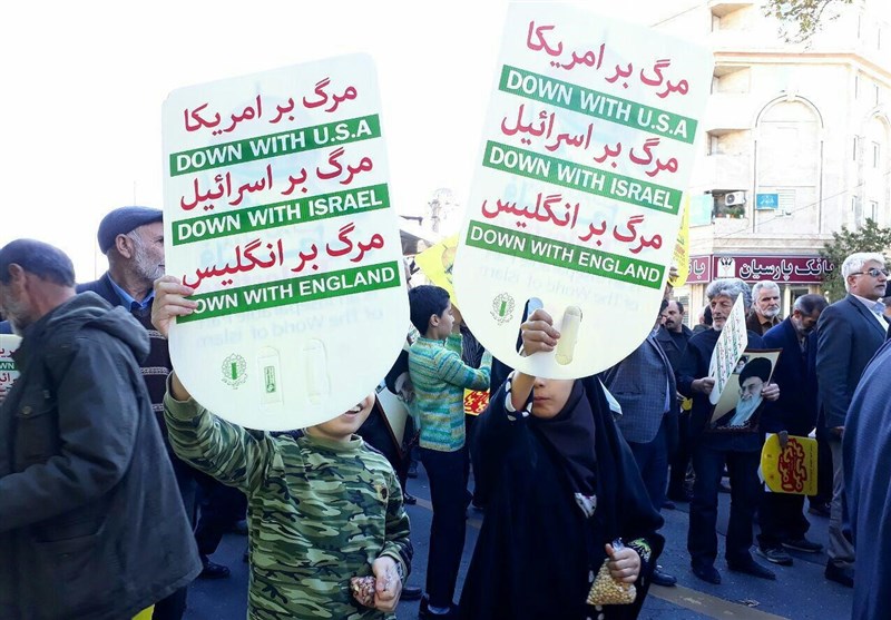تظاهرات ضد آمریکایی-صهیونیستی در استان مرکزی برگزار شد