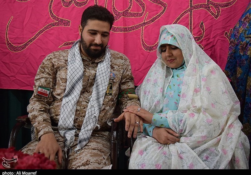  پیوند آسمانی زوج خوزستانی در معراج شهدای اهواز 