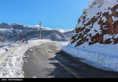 برف پاییزی در منطقه اشکورات رحیم آباد- گیلان