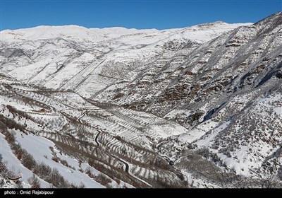 ایران کے صوبہ ہمدان میں موسم خزاں کی پہلی برف باری