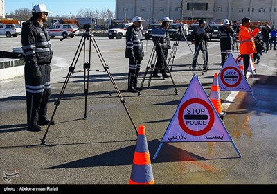 مانور طرح زمستانی پلیس راه در جاده ها-همدان