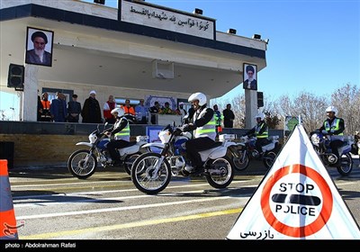 مانور طرح زمستانی پلیس راه در جاده ها-همدان