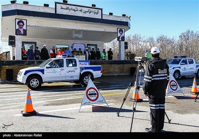 مانور طرح زمستانی پلیس راه در جاده ها-همدان