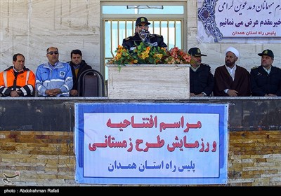 مانور طرح زمستانی پلیس راه در جاده ها-همدان