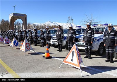 مانور طرح زمستانی پلیس راه در جاده ها-همدان