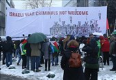 تظاهرات در بروکسل در اعتراض به سفر نتانیاهو