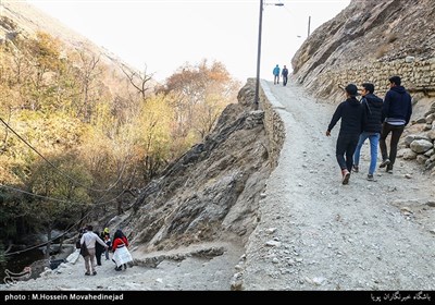 مسیر کوهپیمایی منتهی به پلنگ چال