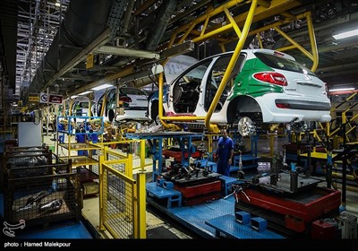خط تولید محصولات شرکت ایران خودرو
