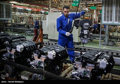 خط تولید محصولات شرکت ایران خودرو