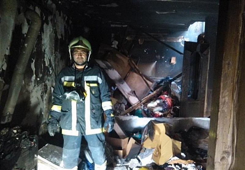 آتش‌سوزی ساختمان مسکونی در شهرک مسعودیه + تصاویر