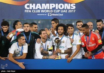 ابوظہبی؛ فیفا کلب ورلڈ کپ میں فتح پر ریئل میڈرڈ کا جشن