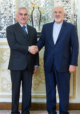 دیدار رئیس مجلس جمهوری خودمختار نخجوان با محمدجواد ظریف وزیر امور خارجه 