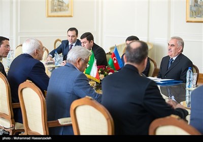 دیدار رئیس مجلس جمهوری خودمختار نخجوان با محمدجواد ظریف وزیر امور خارجه 