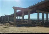 یاسوج| پل سوم بشار پروژه‌ای که نیمه تمام به حال خود رها شده است
