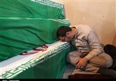 استقبال از 55 شهید تازه تفحص شده دفاع مقدس در معراج شهدای اهواز