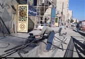  کارگاه ساخت کانکس برای اسکان زلزله‌زدگان غرب کشور در استان کرمانشاه در اهواز