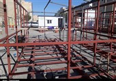  کارگاه ساخت کانکس برای اسکان زلزله‌زدگان غرب کشور در استان کرمانشاه در اهواز
