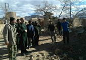 فرمانده سپاه ثارالله استان کرمان از مناطق زلزله‌زده کوهبنان بازدید کرد