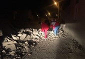امدادرسانی به مردم زلزله زده کوهبنان توسط نیروهای جمعیت هلال احمر 