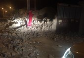 امدادرسانی به مردم زلزله زده کوهبنان توسط نیروهای جمعیت هلال احمر 