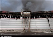 آتش سوزی در کارخانه چاپ سلفون شهرک سرمایه گذاری خارجی تبریز