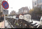خیابان‌های شهر قم در تسخیر پارک موتورسیکلت‌ها به روایت تصویر