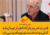 فتوتیتر/حکیمی پور:قدرت خرید یارانه 8000 تومان شد