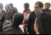 بازدید وزیر بهداشت از مناطق زلزله‌زده کوهبنان