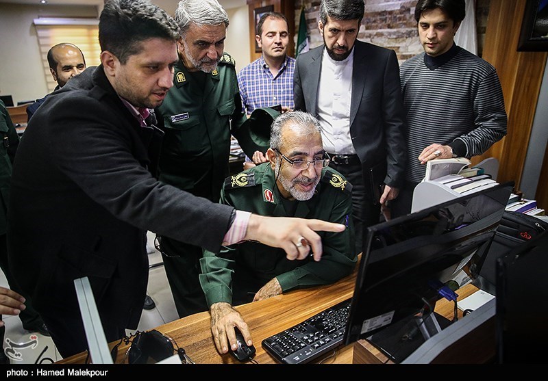 حضور فرمانده سپاه حفاظت هواپیمایی در خبرگزاری تسنیم