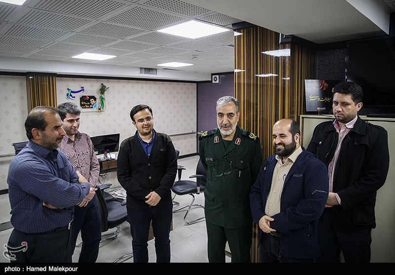 حضور فرمانده سپاه حفاظت هواپیمایی در خبرگزاری تسنیم